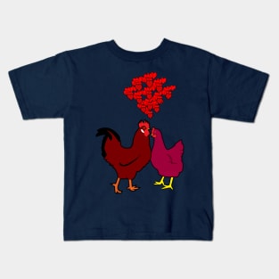 Heart, Hen and Roster Kids T-Shirt